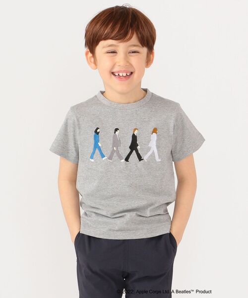 SHIPS（シップス）の「SHIPS KIDS:＜家族おそろい＞【THE BEATLES（ザ・ビートルズ）】TEE 2(100～130cm)（Tシャツ/カットソー・キッズ・ネイビー/グレー/オフホワイト/クリーム/ライトブルー・100/110/120/130）」の2枚目の写真