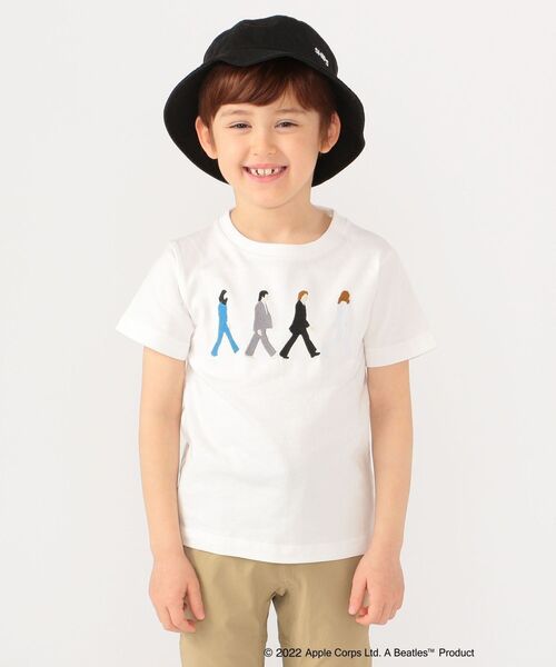SHIPS（シップス）の「SHIPS KIDS:＜家族おそろい＞【THE BEATLES（ザ・ビートルズ）】TEE 2(100～130cm)（Tシャツ/カットソー・キッズ・ネイビー/グレー/オフホワイト/クリーム/ライトブルー・100/110/120/130）」の6枚目の写真