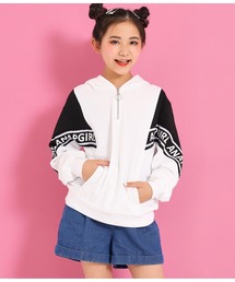 ANAP GｉRL（アナップガール）の「配色ジップフーディー（パーカー・キッズ）」