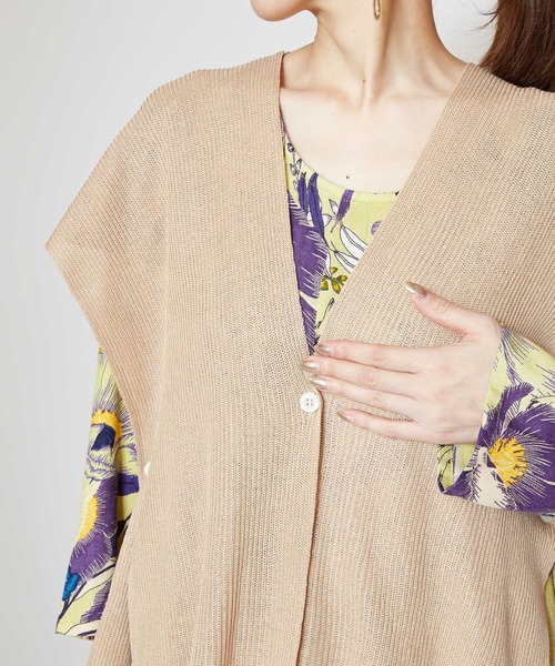 チャイハネ（チャイハネ）の「【チャイハネ】yul 2WAYニットベスト＆トップス（ニット/セーター・レディース・ブラック/ベージュ/ブルー・FREE）」の20枚目の写真