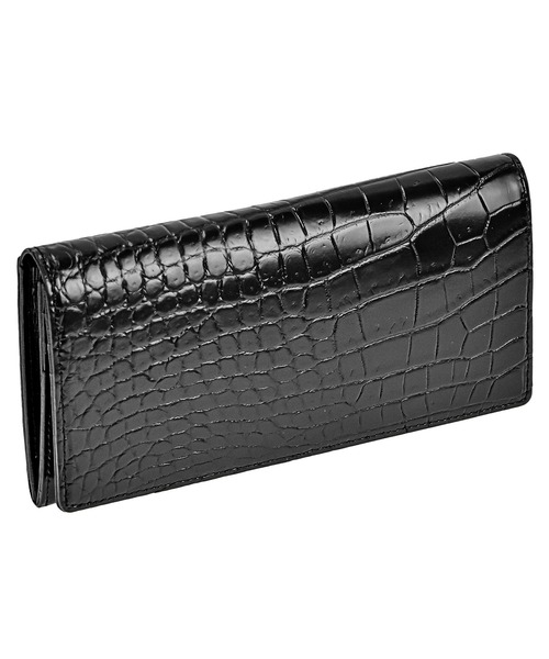 クロワロワイヤル croix royal 財布 長財布 クロコダイル アイボリー ラウンドファスナー 美品 | [クロワロワイヤル] 長財布 CRS002PBP レディース ブラック