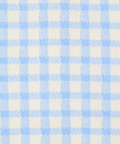 WC(ダブル シー)の「WC/ギンガムチェックカーディガン(カーディガン/ボレロ・レディース・ブルー/ピンク/イエロー/ブラック・FREE)」の10枚目の写真