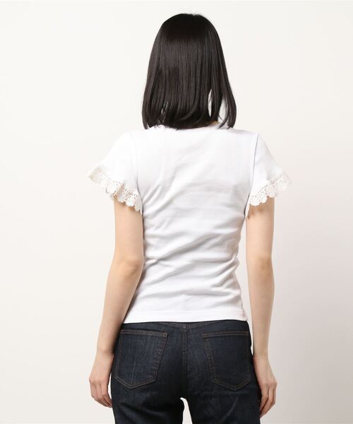 SEE BY CHLOE（シーバイクロエ）の「レース袖Tシャツ（Tシャツ/カットソー・レディース・ホワイト・S/M）」の2枚目の写真
