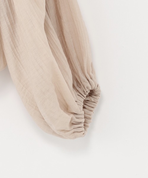 Heather（ヘザー）の「シャーリングギャザーシャツ_937802（シャツ/ブラウス・レディース・ベージュ/グリーン/アイボリー・FREE）」の20枚目の写真