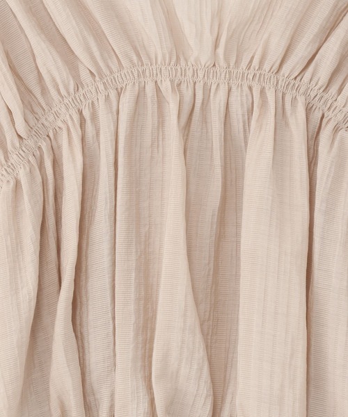 Heather（ヘザー）の「シャーリングギャザーシャツ_937802（シャツ/ブラウス・レディース・ベージュ/グリーン/アイボリー・FREE）」の8枚目の写真