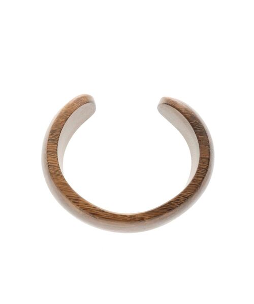 Ungrid（アングリッド）の「ウッドバングル（ブレスレット・レディース・ベージュ/ブラウン・FREE）」の8枚目の写真