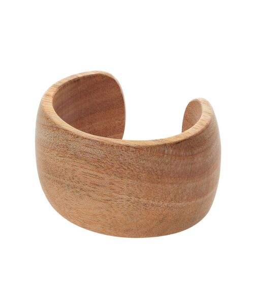 Ungrid（アングリッド）の「ウッドバングル（ブレスレット・レディース・ベージュ/ブラウン・FREE）」の6枚目の写真