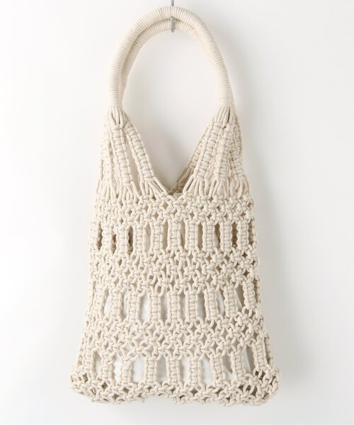 frames RAY CASSIN(フレームスレイカズン)の「マクラメバッグ(ハンドバッグ・レディース・ベージュ/キナリ・FREE)」の2枚目の写真