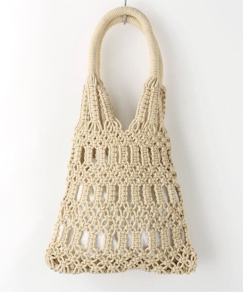 frames RAY CASSIN(フレームスレイカズン)の「マクラメバッグ(ハンドバッグ・レディース・ベージュ/キナリ・FREE)」の3枚目の写真