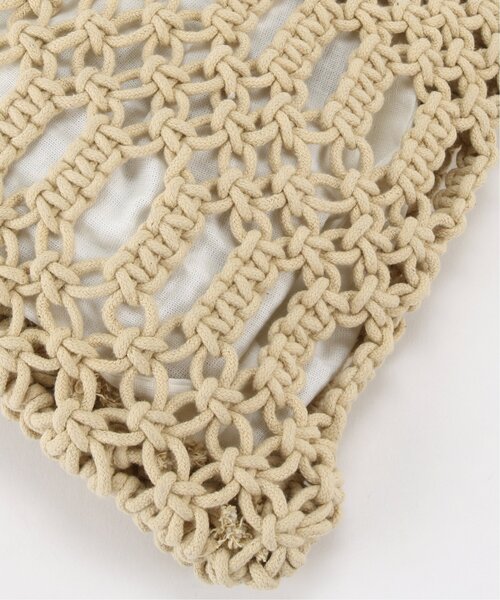 frames RAY CASSIN(フレームスレイカズン)の「マクラメバッグ(ハンドバッグ・レディース・ベージュ/キナリ・FREE)」の7枚目の写真