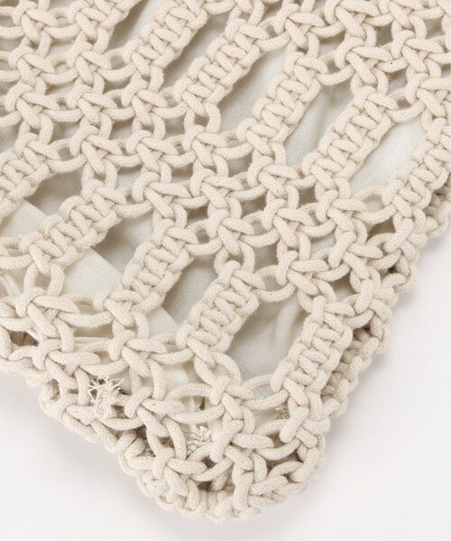 frames RAY CASSIN(フレームスレイカズン)の「マクラメバッグ(ハンドバッグ・レディース・ベージュ/キナリ・FREE)」の9枚目の写真