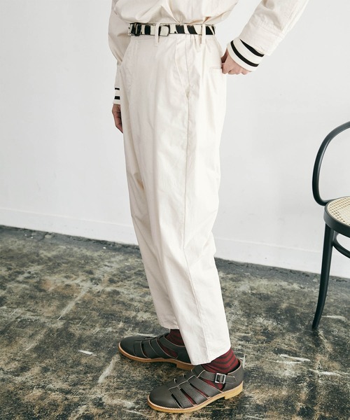 nowm（ノウム）の「【nowm】TYPEWRITER LOOSE BOX SLIT POCKET SHIRT＆ BALLOON TAPERED PANTS SET-UP / タイプライター シャツセットアップ（セットアップ・メンズ・キナリ/チャコールグレー/グレイッシュブルー/ダークネイビー・M/L）」の19枚目の写真
