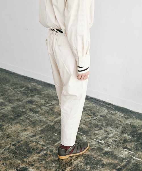 nowm（ノウム）の「【nowm】TYPEWRITER LOOSE BOX SLIT POCKET SHIRT＆ BALLOON TAPERED PANTS SET-UP / タイプライター シャツセットアップ（セットアップ・メンズ・キナリ/チャコールグレー/グレイッシュブルー/ダークネイビー・M/L）」の17枚目の写真