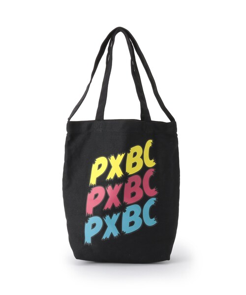 BASECONTROL（ベースコントロール）の「◆the peggies/ザ・ペギーズ コラボPXBC企画 2wayキャンバストートバッグ（トートバッグ・メンズ・ブラック/アイボリー・99）」の2枚目の写真