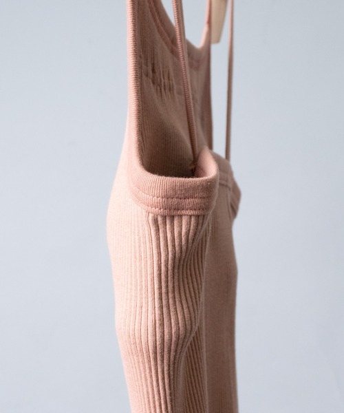 Lepidos（レピドス）の「【 Lepidos / レピドス 】 SQUARE NECK KNIT CAMI スクエアネック カップイン ニット キャミソール（キャミソール・レディース・ホワイト/ブラック/モカ・FREE）」の4枚目の写真