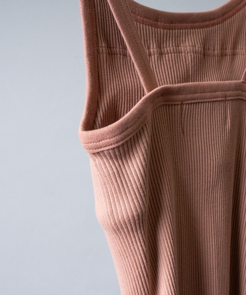 Lepidos（レピドス）の「【 Lepidos / レピドス 】 SQUARE NECK KNIT CAMI スクエアネック カップイン ニット キャミソール（キャミソール・レディース・ホワイト/ブラック/モカ・FREE）」の6枚目の写真