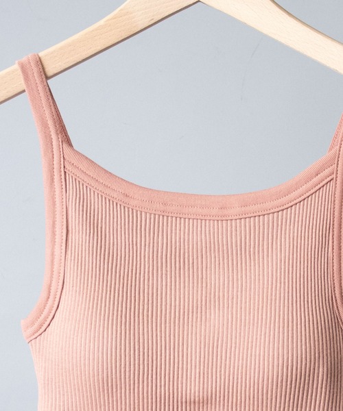 Lepidos（レピドス）の「【 Lepidos / レピドス 】 SQUARE NECK KNIT CAMI スクエアネック カップイン ニット キャミソール（キャミソール・レディース・ホワイト/ブラック/モカ・FREE）」の14枚目の写真