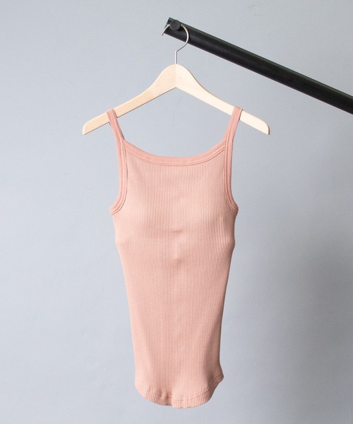 Lepidos（レピドス）の「【 Lepidos / レピドス 】 SQUARE NECK KNIT CAMI スクエアネック カップイン ニット キャミソール（キャミソール・レディース・ホワイト/ブラック/モカ・FREE）」の18枚目の写真