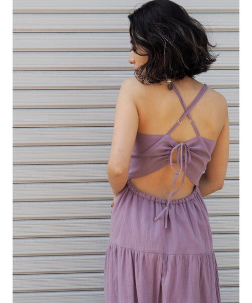 EVRIS（エヴリス）の「ティアードロングワンピース（ワンピース・レディース・パープル/ホワイト/ブラック/ブラウン・FREE）」の20枚目の写真