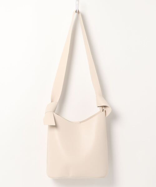 JETEE(ジュテ)の「JETEE / JE2110-311BS / ノットショルダーバッグ(ショルダーバッグ・レディース・ベージュ/ホワイト・FREE)」の2枚目の写真