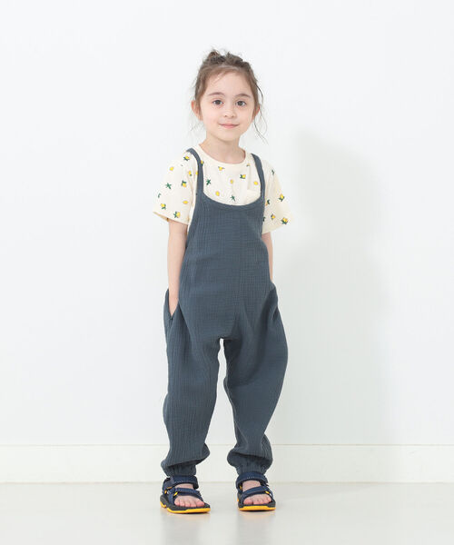 B:MING by BEAMS（ビーミングバイビームス）の「B:MING by BEAMS / 総柄プリント ポケットTシャツ （80~140cm）（Tシャツ/カットソー・キッズ・オフホワイト/ベージュ/サックスブルー・100/110/120/80/90/140/130）」の8枚目の写真