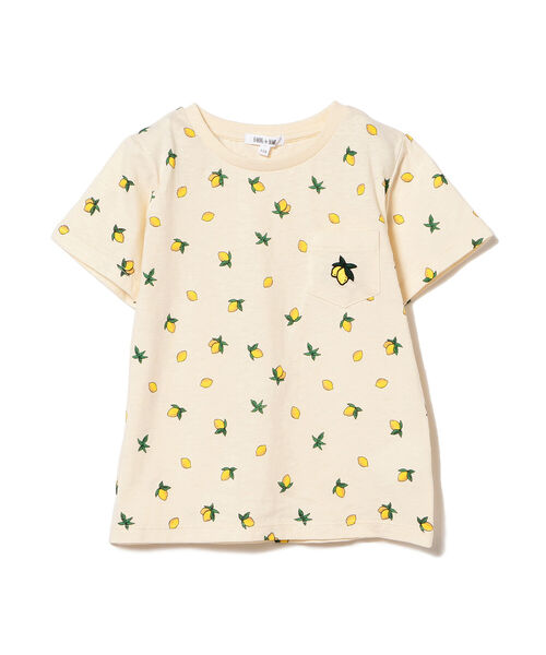 B:MING by BEAMS（ビーミングバイビームス）の「B:MING by BEAMS / 総柄プリント ポケットTシャツ （80~140cm）（Tシャツ/カットソー・キッズ・オフホワイト/ベージュ/サックスブルー・100/110/120/80/90/140/130）」の12枚目の写真