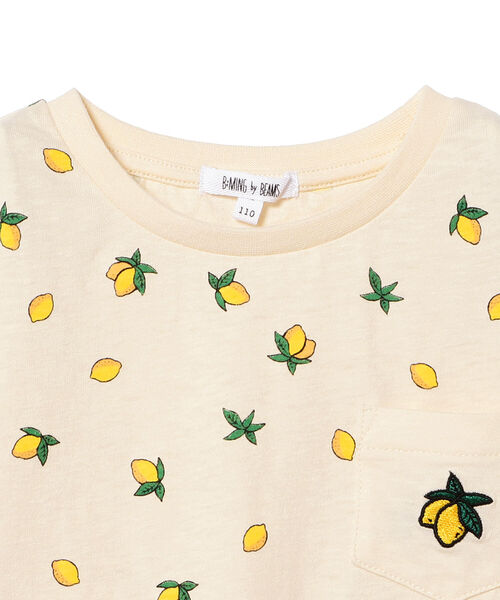 B:MING by BEAMS（ビーミングバイビームス）の「B:MING by BEAMS / 総柄プリント ポケットTシャツ （80~140cm）（Tシャツ/カットソー・キッズ・オフホワイト/ベージュ/サックスブルー・100/110/120/80/90/140/130）」の13枚目の写真