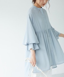 CRAFT STANDARD BOUTIQUE | ランタンスリーブシャツチュニック　＊◇(シャツ/ブラウス)