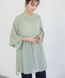 CRAFT STANDARD BOUTIQUE | ランタンスリーブシャツチュニック　＊◇(シャツ/ブラウス)