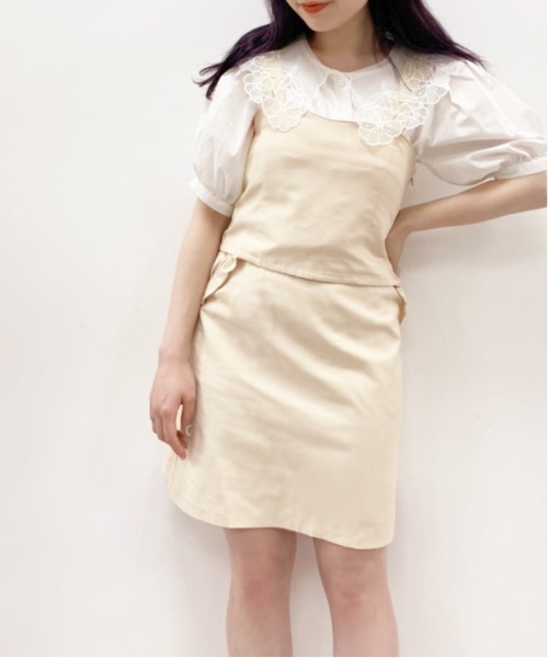 OLIVE des OLIVE（オリーブデオリーブ）の「【セットアップ対応】ズキュン！セットアップミニスカート（スカート・レディース・アイボリー/ブラック系その他/レッド系その他/ブルー系その他・FREE）」の2枚目の写真