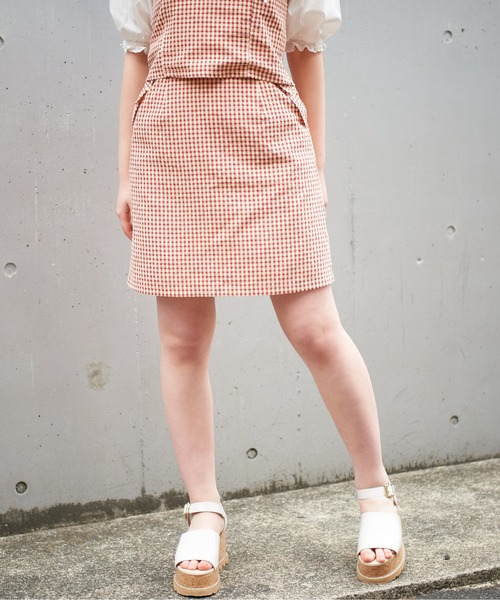 OLIVE des OLIVE（オリーブデオリーブ）の「【セットアップ対応】ズキュン！セットアップミニスカート（スカート・レディース・アイボリー/ブラック系その他/レッド系その他/ブルー系その他・FREE）」の5枚目の写真