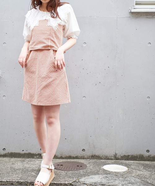 OLIVE des OLIVE（オリーブデオリーブ）の「【セットアップ対応】ズキュン！セットアップミニスカート（スカート・レディース・アイボリー/ブラック系その他/レッド系その他/ブルー系その他・FREE）」の13枚目の写真