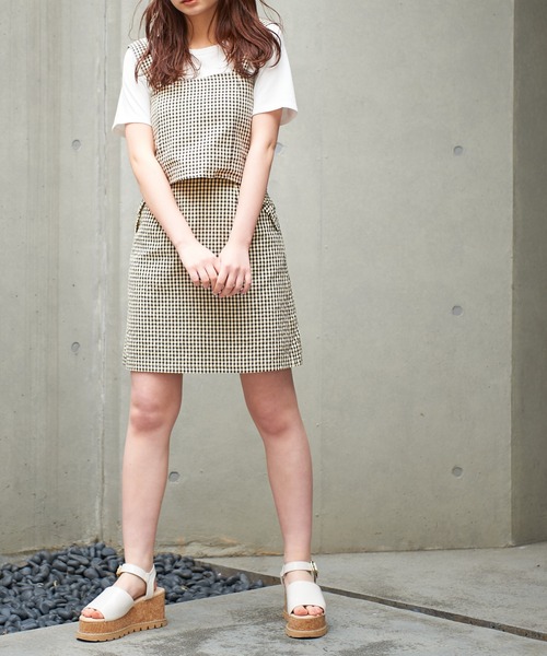 OLIVE des OLIVE（オリーブデオリーブ）の「【セットアップ対応】ズキュン！セットアップミニスカート（スカート・レディース・アイボリー/ブラック系その他/レッド系その他/ブルー系その他・FREE）」の10枚目の写真