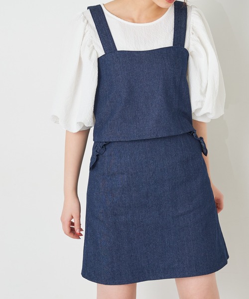 OLIVE des OLIVE（オリーブデオリーブ）の「【セットアップ対応】ズキュン！セットアップミニスカート（スカート・レディース・アイボリー/ブラック系その他/レッド系その他/ブルー系その他・FREE）」の6枚目の写真