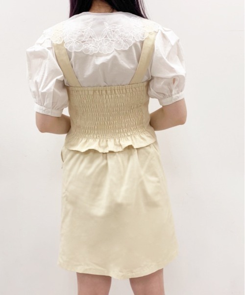 OLIVE des OLIVE（オリーブデオリーブ）の「【セットアップ対応】ズキュン！セットアップミニスカート（スカート・レディース・アイボリー/ブラック系その他/レッド系その他/ブルー系その他・FREE）」の7枚目の写真