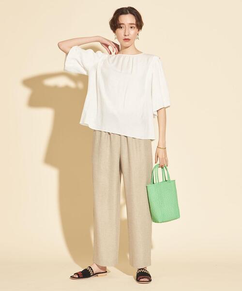 BEAUTY&YOUTH UNITED ARROWS（ビューティーアンドユースユナイテッドアローズ）の「BY∴ クレープバルーンスリーブブラウス -ウォッシャブル-（シャツ/ブラウス・レディース・ホワイト/ブラック/イエロー/コバルトブルー・FREE）」の18枚目の写真