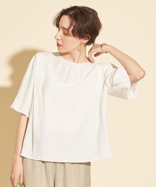 BEAUTY&YOUTH UNITED ARROWS（ビューティーアンドユースユナイテッドアローズ）の「BY∴ クレープバルーンスリーブブラウス -ウォッシャブル-（シャツ/ブラウス・レディース・ホワイト/ブラック/イエロー/コバルトブルー・FREE）」の16枚目の写真