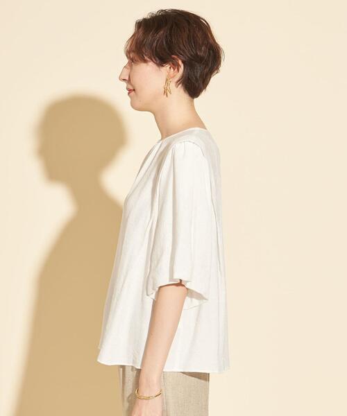 BEAUTY&YOUTH UNITED ARROWS（ビューティーアンドユースユナイテッドアローズ）の「BY∴ クレープバルーンスリーブブラウス -ウォッシャブル-（シャツ/ブラウス・レディース・ホワイト/ブラック/イエロー/コバルトブルー・FREE）」の13枚目の写真