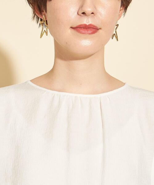 BEAUTY&YOUTH UNITED ARROWS（ビューティーアンドユースユナイテッドアローズ）の「BY∴ クレープバルーンスリーブブラウス -ウォッシャブル-（シャツ/ブラウス・レディース・ホワイト/ブラック/イエロー/コバルトブルー・FREE）」の11枚目の写真