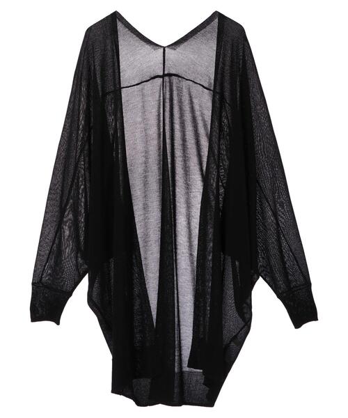 earth music&ecology（アースミュージックアンドエコロジー）の「ドルマンシアーニットカーディガン ＊（カーディガン/ボレロ・レディース・オフホワイト/ミント/ブラック/グレイッシュベージュ・FREE）」の18枚目の写真