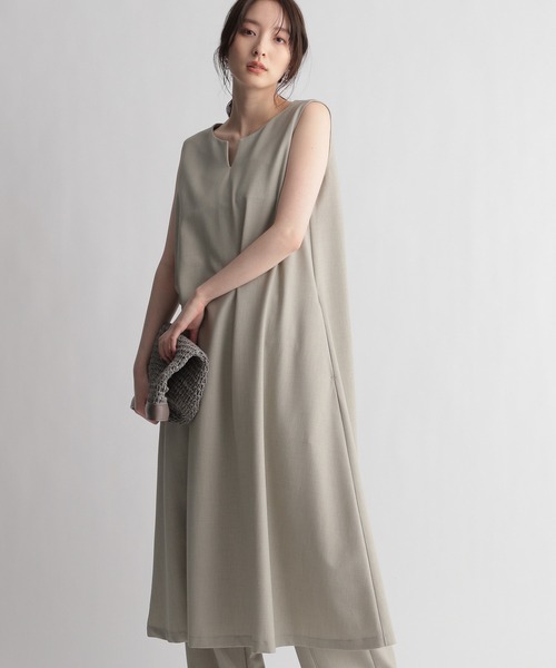 Andemiu（アンデミュウ）の「アサコンＡラインワンピース937798（ワンピース・レディース・ブラック/ベージュ/ライトグリーン・FREE）」の21枚目の写真