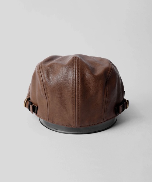 Sense of Grace（センスオブグレース）の「SYNTHETIC LEATHER HUNTING（ハンチング/ベレー帽・メンズ・ブラック/ダークブラウン/ブラウン/アイボリー/ブラック系/ダークブラウン系/アイボリー系/ベージュ・FREE/XL）」の13枚目の写真