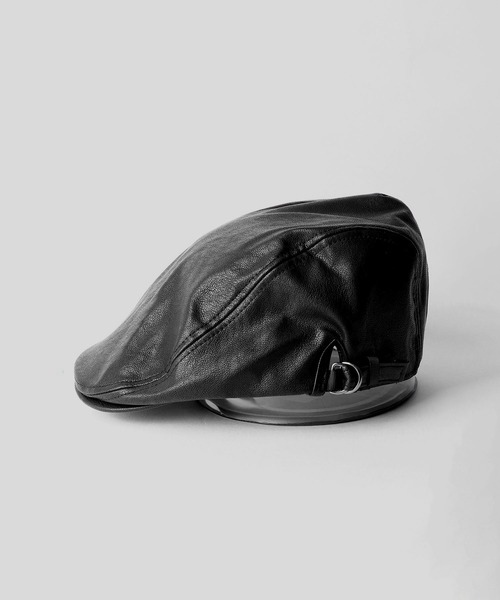 Sense of Grace（センスオブグレース）の「SYNTHETIC LEATHER HUNTING（ハンチング/ベレー帽・メンズ・ブラック/ダークブラウン/ブラウン/アイボリー/ブラック系/ダークブラウン系/アイボリー系/ベージュ・FREE/XL）」の9枚目の写真