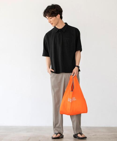 coen(コーエン)の「リフレクタープリントエコバッグ(エコバッグ/サブバッグ・メンズ・ライム/コバルトブルー/オレンジ/ダークグレー・FREE)」の8枚目の写真