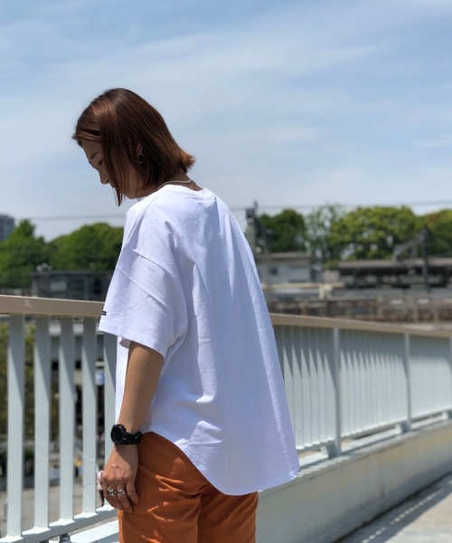 MANASTASH（マナスタッシュ）の「MANASTASH/マナスタッシュ　SHELTECH BIG TEE　シェルテック　ビッグＴシャツ（Tシャツ/カットソー・レディース・ホワイト/ブラック/ベージュ/カーキ/その他・FREE）」の2枚目の写真