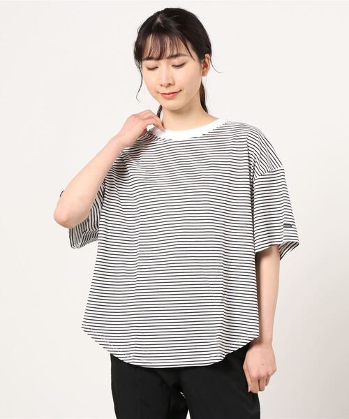 MANASTASH（マナスタッシュ）の「MANASTASH/マナスタッシュ　SHELTECH BIG TEE　シェルテック　ビッグＴシャツ（Tシャツ/カットソー・レディース・ホワイト/ブラック/ベージュ/カーキ/その他・FREE）」の8枚目の写真
