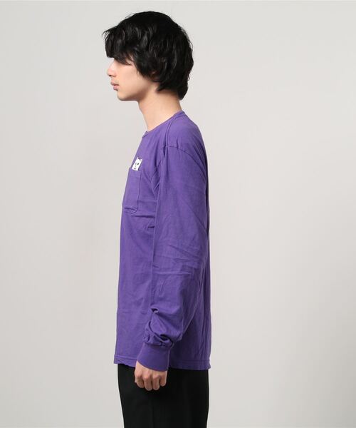 RIPNDIP(リップンディップ)の「RIPNDIP/リップンディップ LORD NERMAL POCKET LONG SLEEVE TEE Tシャツ(Tシャツ/カットソー・メンズ・パープル・M/L/XL)」の2枚目の写真