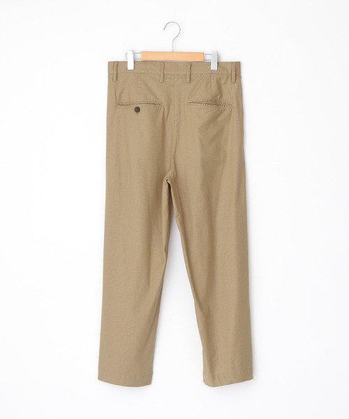 BARK MANHATTAN(バークマンハッタン)の「綿麻ストレッチ タックワイドパンツ(その他パンツ・メンズ・ブラック/ベージュ/ネイビー/ライトオリーブ/チェック・S/M/L)」の7枚目の写真