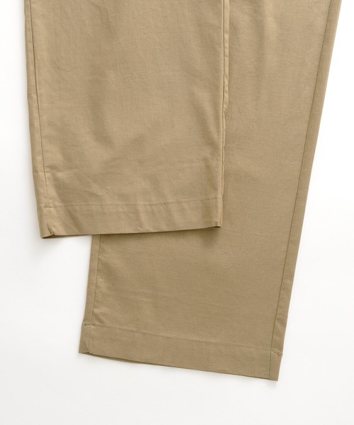 BARK MANHATTAN(バークマンハッタン)の「綿麻ストレッチ タックワイドパンツ(その他パンツ・メンズ・ブラック/ベージュ/ネイビー/ライトオリーブ/チェック・S/M/L)」の11枚目の写真