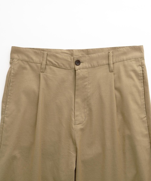 BARK MANHATTAN(バークマンハッタン)の「綿麻ストレッチ タックワイドパンツ(その他パンツ・メンズ・ブラック/ベージュ/ネイビー/ライトオリーブ/チェック・S/M/L)」の8枚目の写真